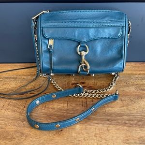 Rebecca Minkoff teal crossbody bag